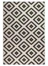 [Kusový koberec Northrugs Twin 103129 Black Cream]