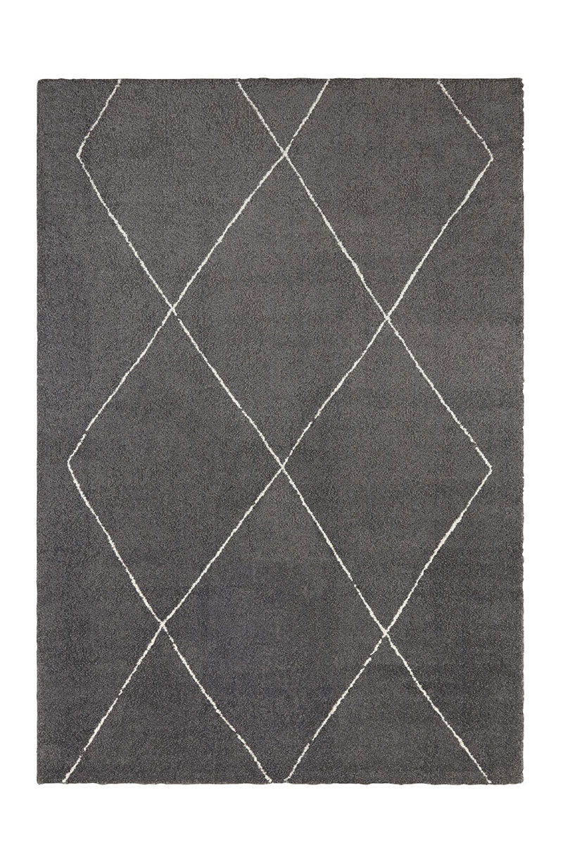 Kusový koberec Elle Decoration Glow 103662 Dark grey Cream 80x150 cm