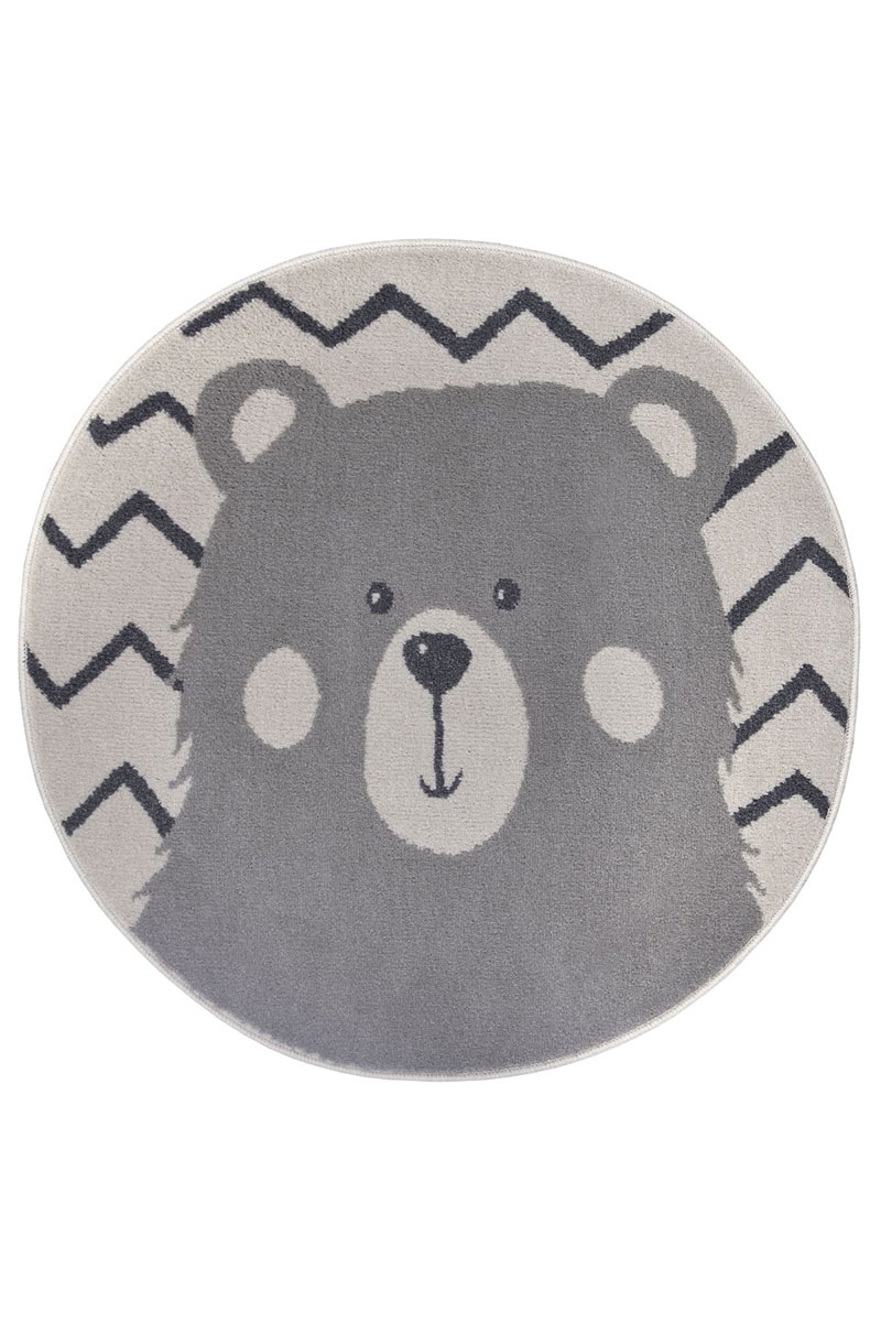 Detský kusový koberec Hanse Home Adventures 105964 Bear Ø 100 cm