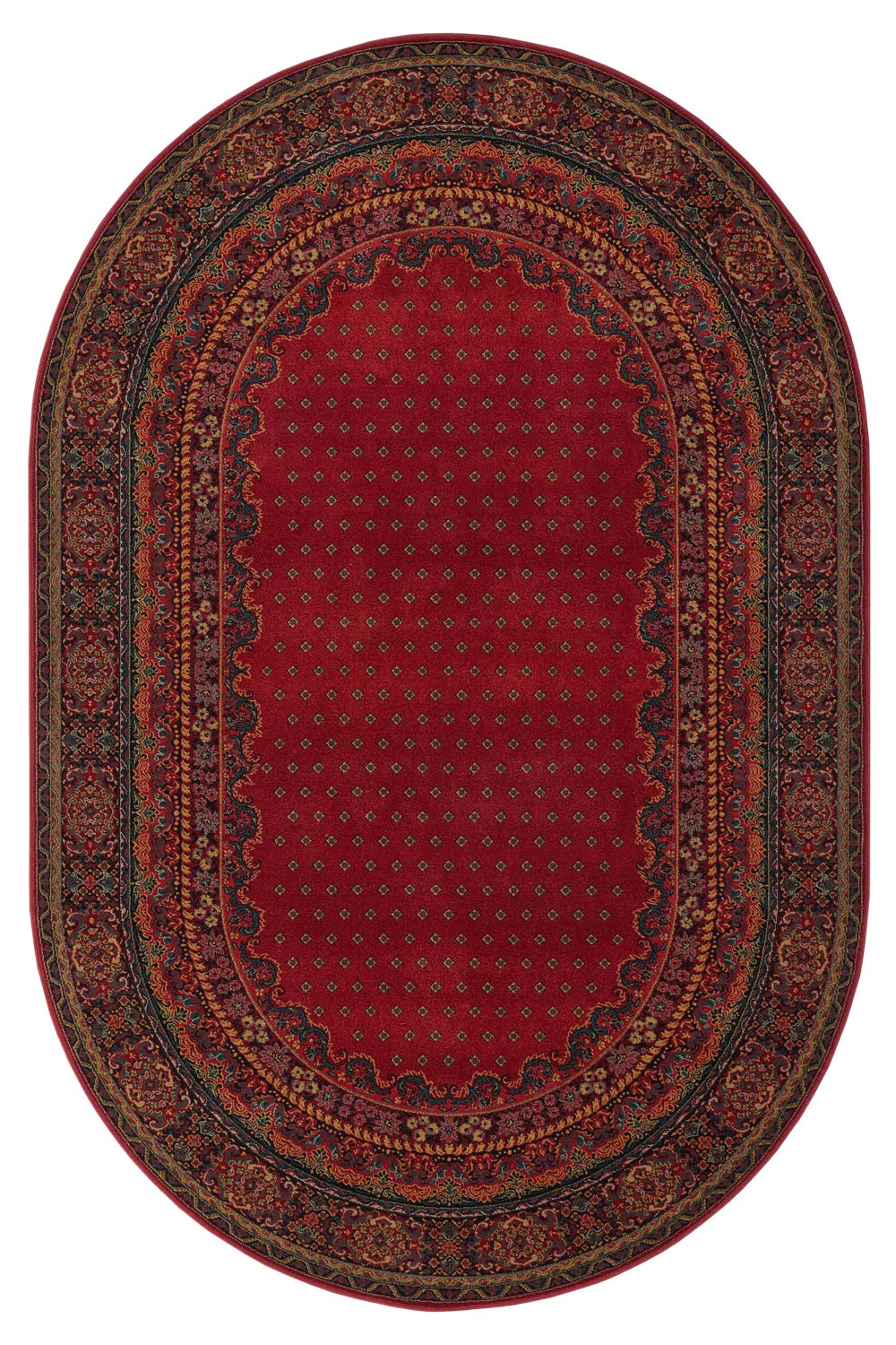 Kusový koberec POLONIA  Baron Burgund 2 - Ovál 170x235 ovál cm